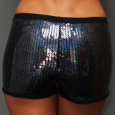 Sequin Shorts - Black